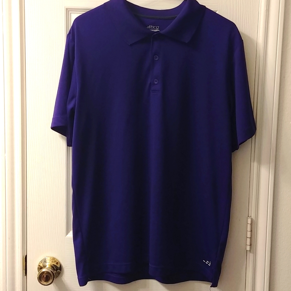 Purple polo shirt by bcg